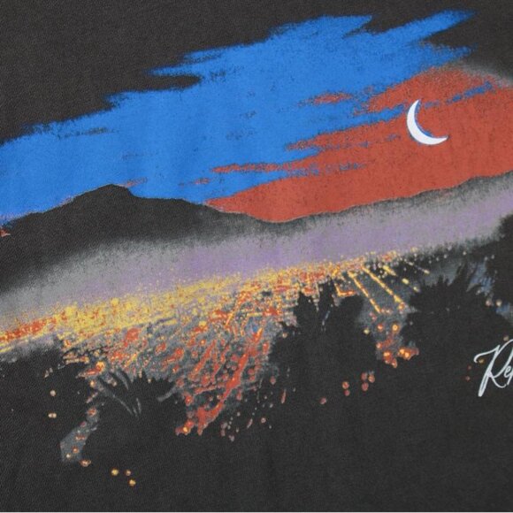 Represent 23ss Night Scene Washed Print Short Sleeve - Picture 7 of 9